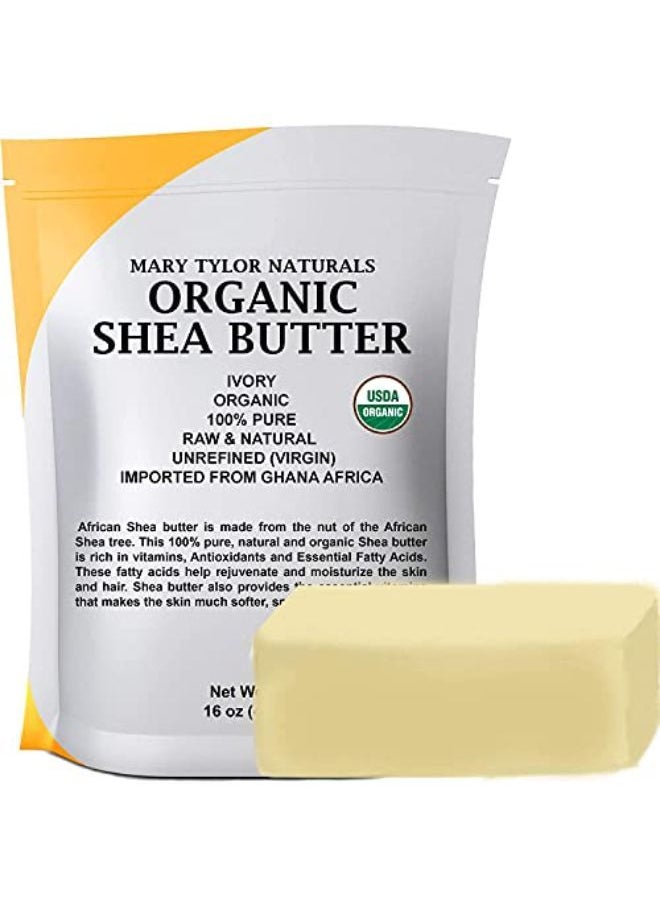 Mary Tylor Naturals - 1 Lb Usda Certified By Mary Tylor Naturals Raw Unrefined Ivory From Ghana Africa Amazing Skin Nourishment Eczema Stretch Marks And Body - Image 1