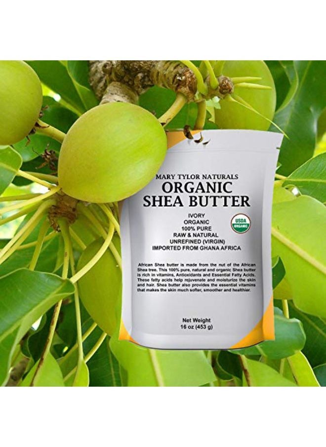 Mary Tylor Naturals - 1 Lb Usda Certified By Mary Tylor Naturals Raw Unrefined Ivory From Ghana Africa Amazing Skin Nourishment Eczema Stretch Marks And Body - Image 1