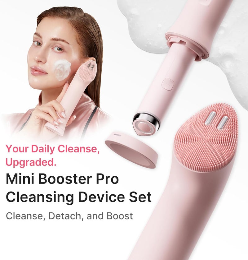 Medicube (US) AGE-R BOOSTER PRO MINI PLUS PINK + (US) AGE-R BOOSTER CLEANSER HEAD (PINK) - Image 2