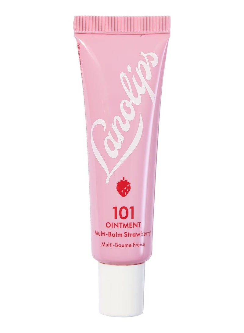 Lanolips لانوليبس 101 مرهم متعدد الاستخدامات، فراولة، 10 جرام - Image 1
