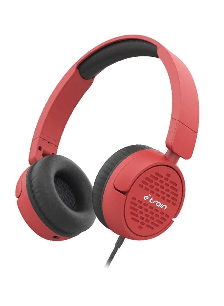 etrain Etrain HP63r Wired Stereo Foldable Headphone With Mic 1 5m 3.5 MM 1.5 M 100 MW ZBA4C7C983C401F74E701Z