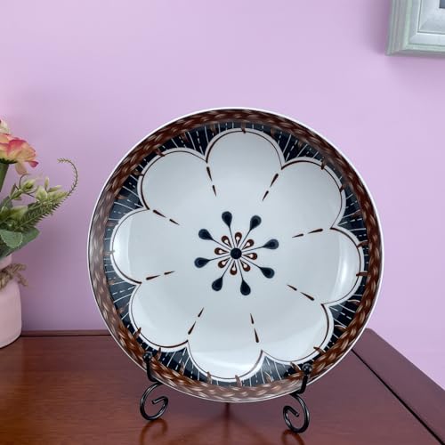 HENABLE 4PCS Premium Black Iron Plate Stands for Display 6 Inch, Decorative Solid Metal Plate Holders for Displaying, Mini Easel, Frame, Book, Card, Plaque, Bowl, Picture Stands for Display - Image 3