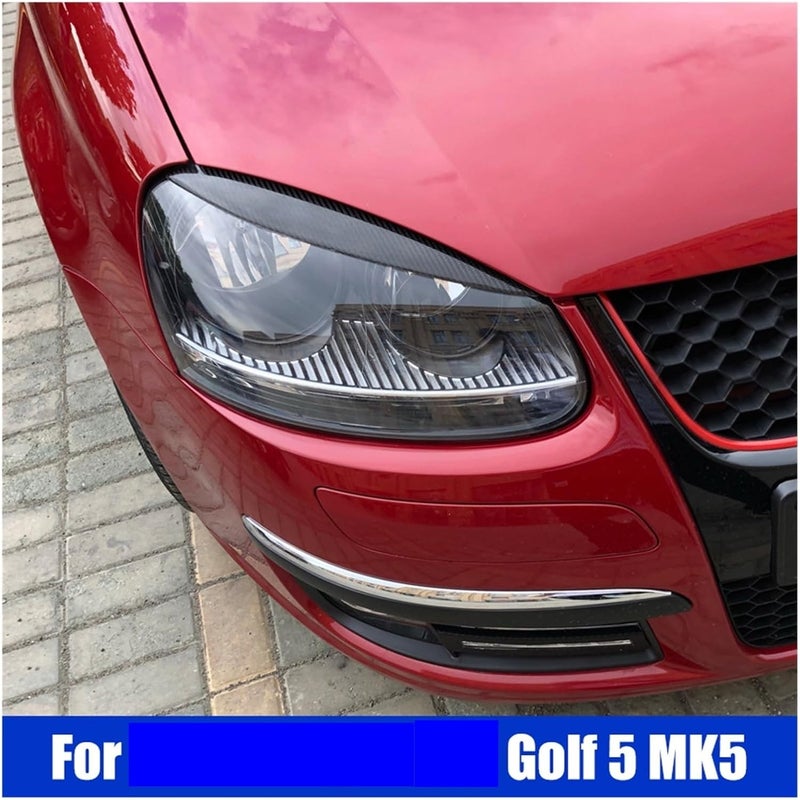 Vuzmode Carbon Look Headlight Eyelids for VW Golf 5 MK5 - Image 3