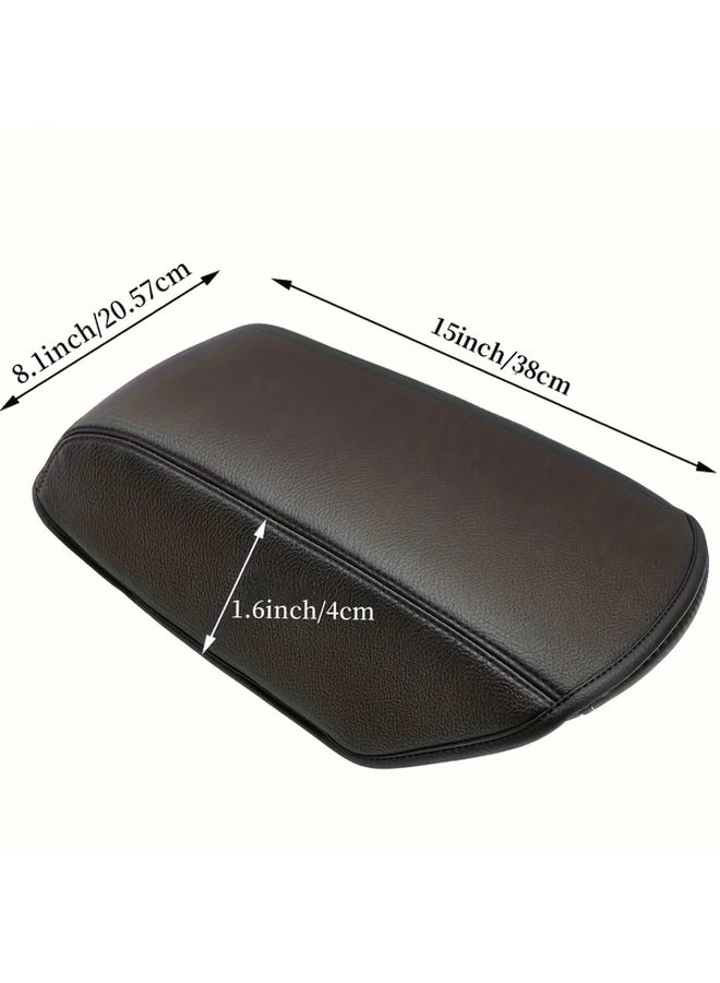 Black Armrest Console Cover Compatible with Ford Explorer 2011 2012 2013 2014 2015 2016 2017 2018 2019 - Image 2