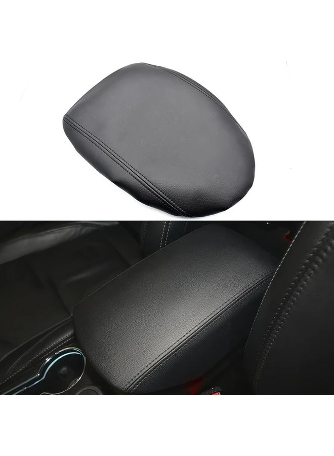 Black Armrest Console Cover Compatible with Ford Explorer 2011 2012 2013 2014 2015 2016 2017 2018 2019 - Image 3