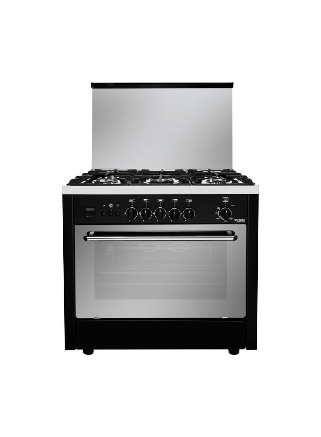 فريش بوتاجاز فريش بروفيشنال 90 × 60 امان كامل  5 شعلة أسود حامل اواني زهر - Image 2