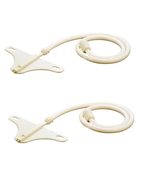 Ruhe® PTMT Straight Nozzle Jet Spray | PTMT Toilet Bidet Or Jet Hands-Free Spray Flat Nozzle, 1 Meter Heavy PVC Hose (Pack of 2)