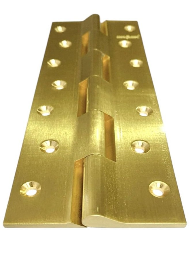 BRASK Brass Railway Hinges 8" x 1.1/4" x 5/32 (200 mm x 32 mm x 4 mm) Heavy Duty Brass Door Hinges (Golden Satin, 3) - Image 5