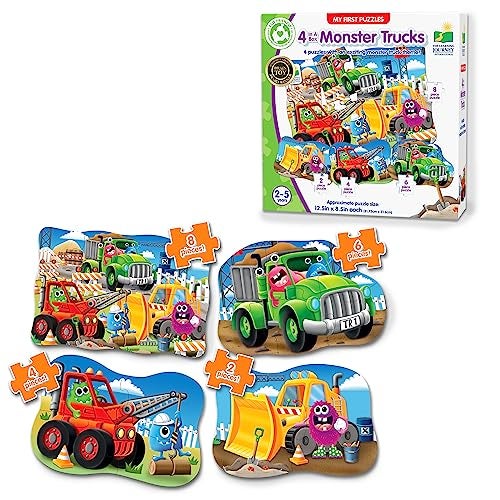 THE LEARNING JOURNEY Learning Journey International LLC My First 4inABox Puzzle Monster Truck Educational Toddler Toys Gifts for Boys Girls Ages 2 and Up Multi - Image 1