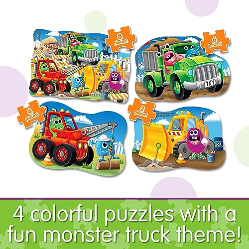 THE LEARNING JOURNEY Learning Journey International LLC My First 4inABox Puzzle Monster Truck Educational Toddler Toys Gifts for Boys Girls Ages 2 and Up Multi - Image 5