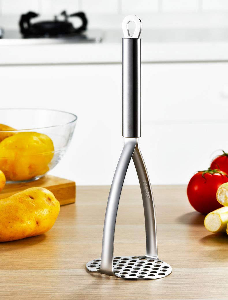 kakamono Potato Masher Heavy Duty Stainless Steel Kitchen Steel Potato Masher Mashed Potatoes  Vegetables And Fruits. - Image 3