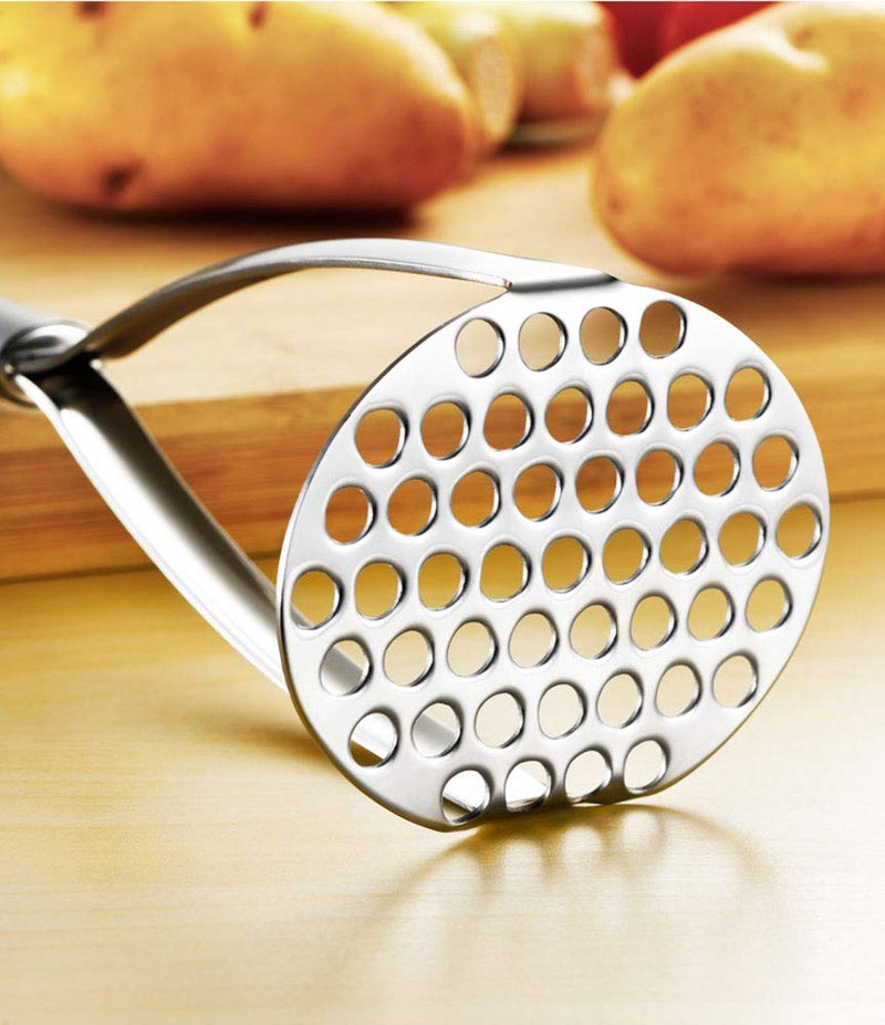 kakamono Potato Masher Heavy Duty Stainless Steel Kitchen Steel Potato Masher Mashed Potatoes  Vegetables And Fruits. - Image 4