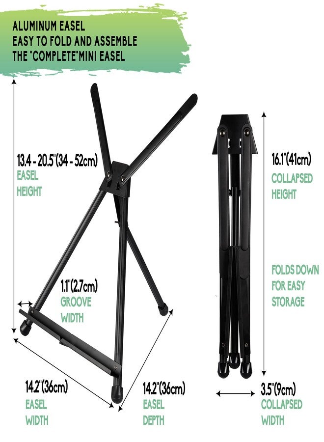 Conda Aluminum Tabletop Easel, Portable Tripod Display Stand Adjustable Height from 15" to 21" with Extension Arm Wings, Desktop Display Easel for Canvas, Paintings, Photos, Signs - Image 2