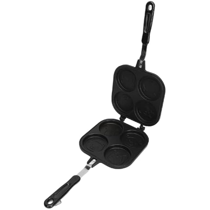 Sorandy 4 Cups Nonstick Double Sided Pancake Pan With Cartoon Animal Pattern Egg Frying Pan Egg Cooker Omelet Pan Breakfast Burger Cooker For Pancake Household Kitchen Cooking Tool - Image 2
