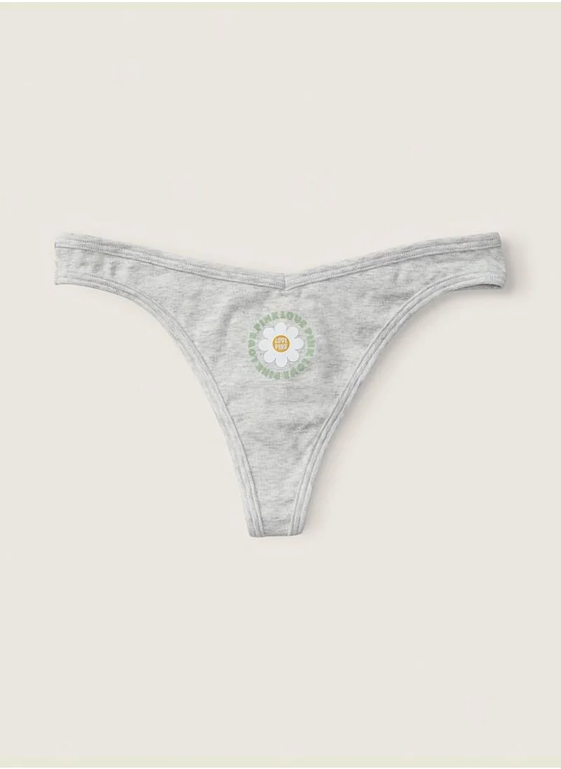 PINK Cotton Thong Underwear