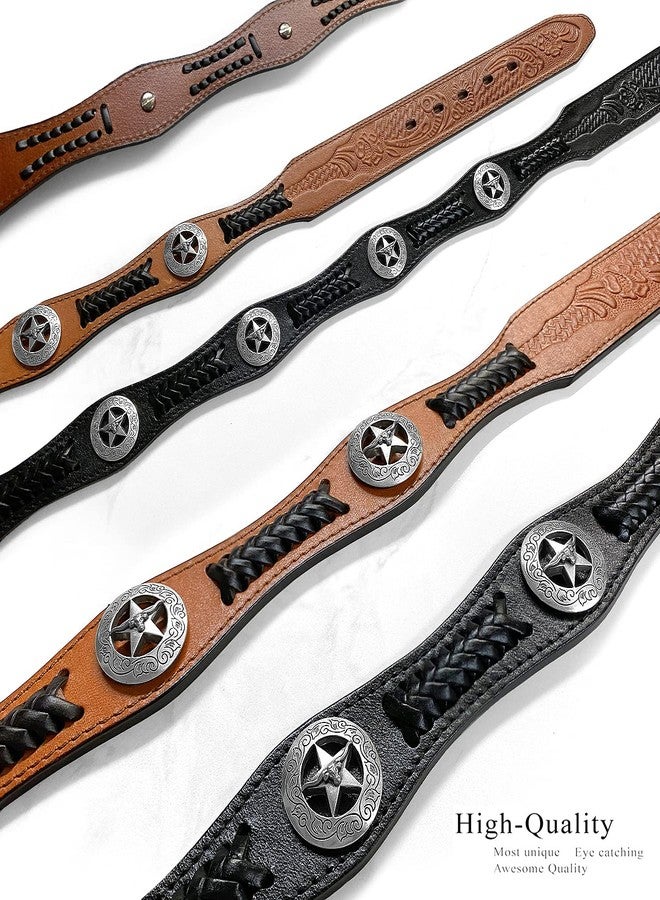 بيلتس.كوم حزام من الجلد الطبيعي الكامل الحبيبات من Belts.com، مزين بنجمة لونغ هورن من ولاية تكساس، بعرض 1-1/2 بوصة (38 مم) (بني، 32) - Image 3