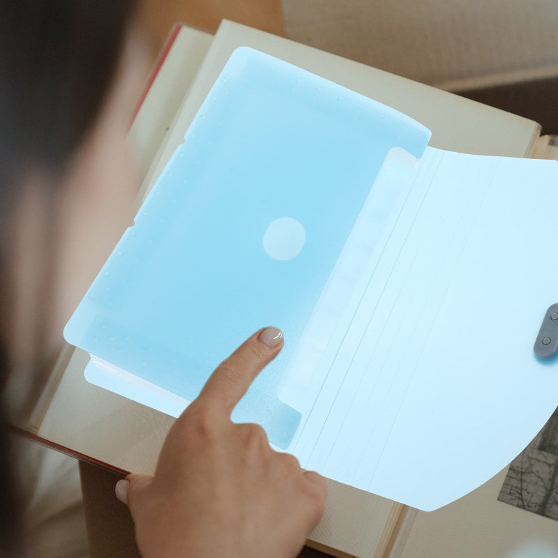 حامل مستندات عملي للسفر، تصميم أنيق لتلبية احتياجات التنظيم في المنزل والعمل - Image 5
