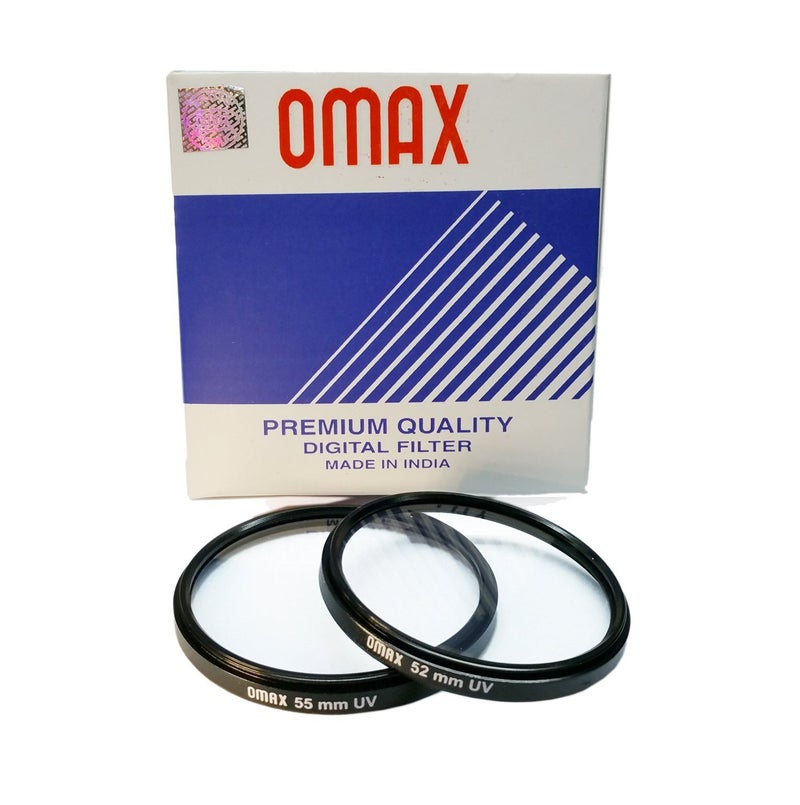 Omax uv Filter for Nikon d3300 af-p 18-55mm vr + af-s 55-200mm vrii kit Lenses (Set of 2 Filter) 55mm & 52mm - Image 4