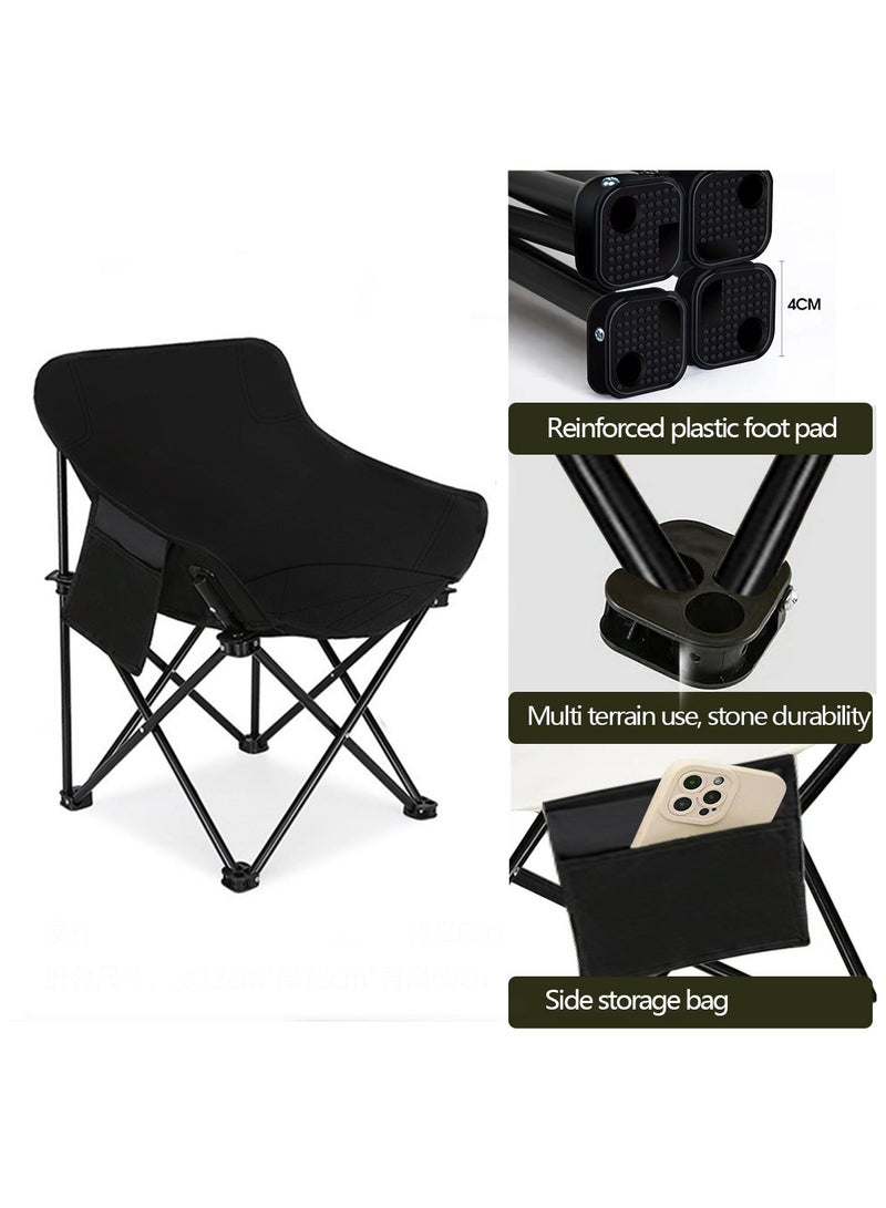 Yolu Outdoor Camping Chair Folding Chairs with Carry Bag Lightweight seat Portable Chair for Camping, Hiking,Fishing, Beach, BBQ and Picnics  - Image 4