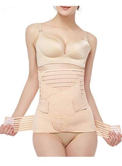 Hisret Postpartum Support Recover Girdle 3 in 1 Belly Waist Pelvis Trainer  Control Belt Small yellow price in UAE,  UAE