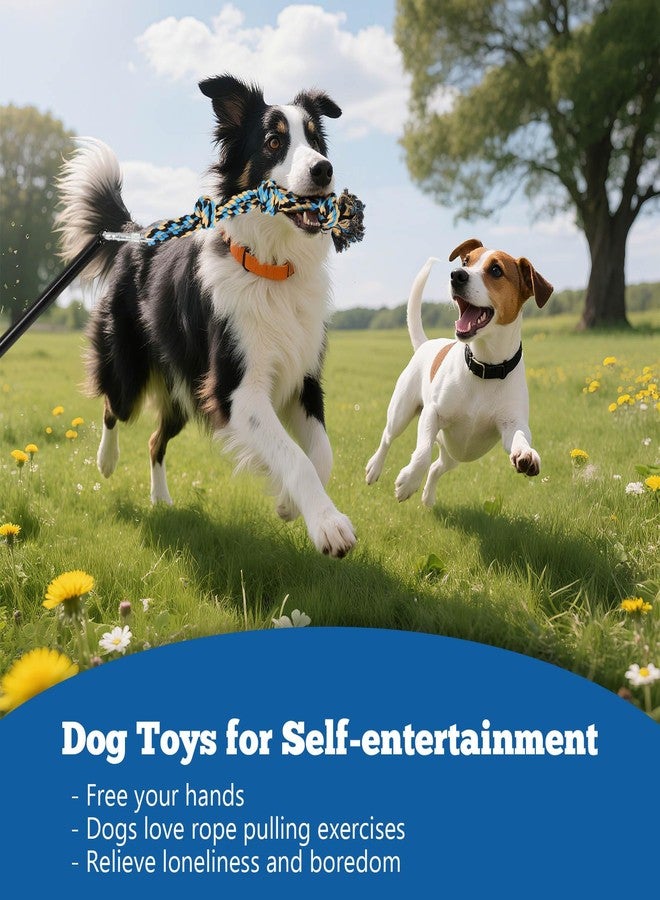 FAHKNS Outdoor Tug of War Dog Toy,Interactive Dog Toys with 2 Rope in Yard Park for Large Medium Small Dogs - Image 2