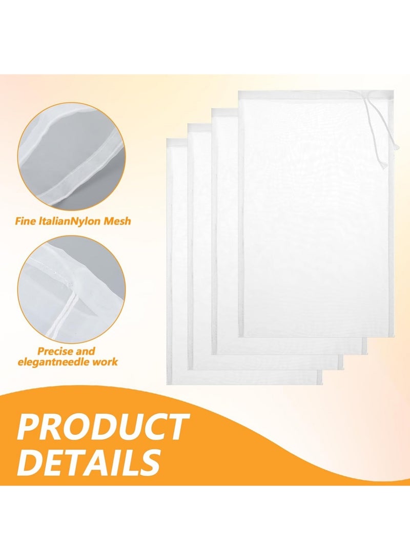 يوجي 4 قطع أكياس تصفية حليب الصويا من الدرجة الغذائية كيس تصفية عصير الخضروات - Image 4