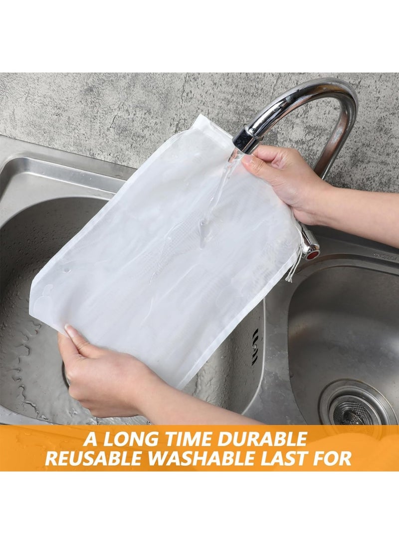 يوجي 4 قطع أكياس تصفية حليب الصويا من الدرجة الغذائية كيس تصفية عصير الخضروات - Image 5