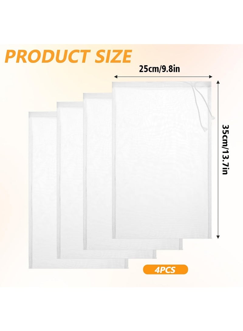 يوجي 4 قطع أكياس تصفية حليب الصويا من الدرجة الغذائية كيس تصفية عصير الخضروات - Image 3