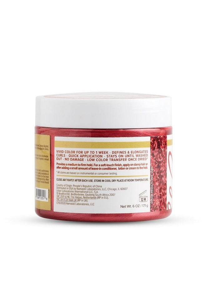 Curls Unleashed - Curls Unleashed Color Blast Temporary Color Wax, Infused with Beeswax & Castor Oil, Sangria (6.0 oz). - Image 1