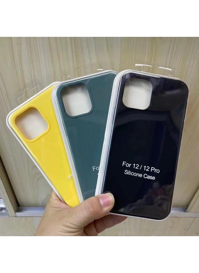 Generic All-inclusive 15 Apple 13 Liquid Silicone 14 Mobile Phone Case 13Promax Straight Edge 15pro Protective Case 13Pro-Color:Dark Night Purple [all Inclusive]-Applicable Models:Apple 14promax [with Logo]  - Image 5