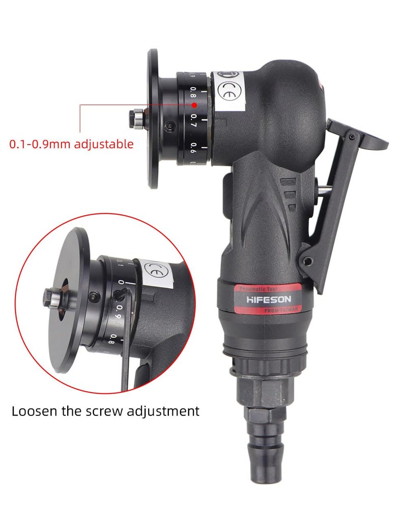 HIFESON Pnuematic Chamfer Tool Deburring Tool for Metal Trimming, Air Beveling Tool Mini Chamfering Machine Small Handheld Grinder for Inner Hole and Metal Edge Deburring - Image 5