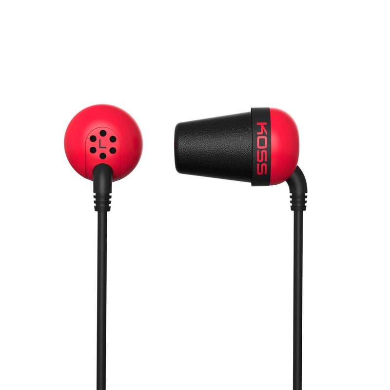Koss The Plug The Plug In-Ear Headphones, Red - Image 4