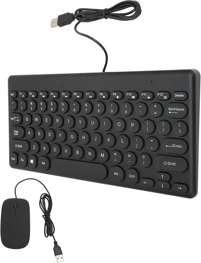مجموعة لوحة المفاتيح والفأرة مريحة وعملية للأغراض العامة ملحقات كمبيوتر USB (#1) - Image 1
