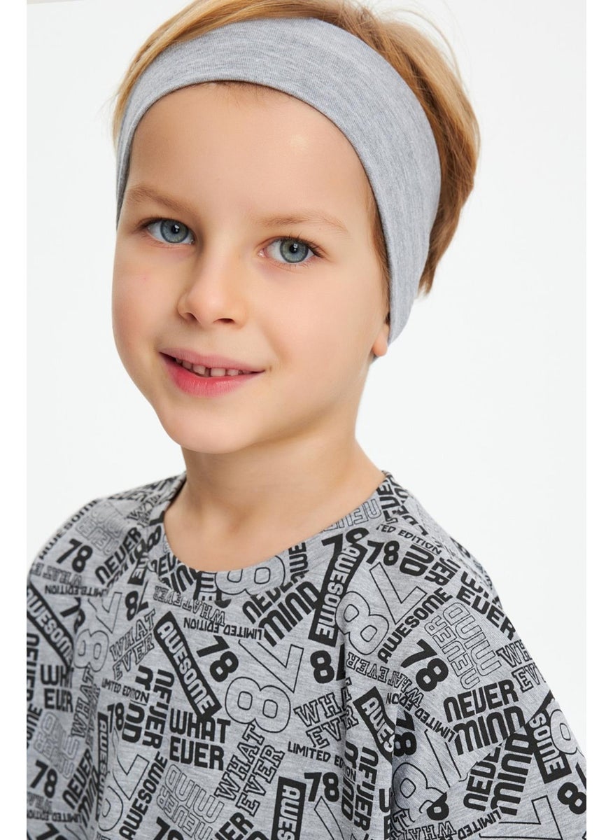 Babygiz Gray Men's Cotton Combed Non-Slip Anti-Sweat Flexible Hair Band  - Image 1