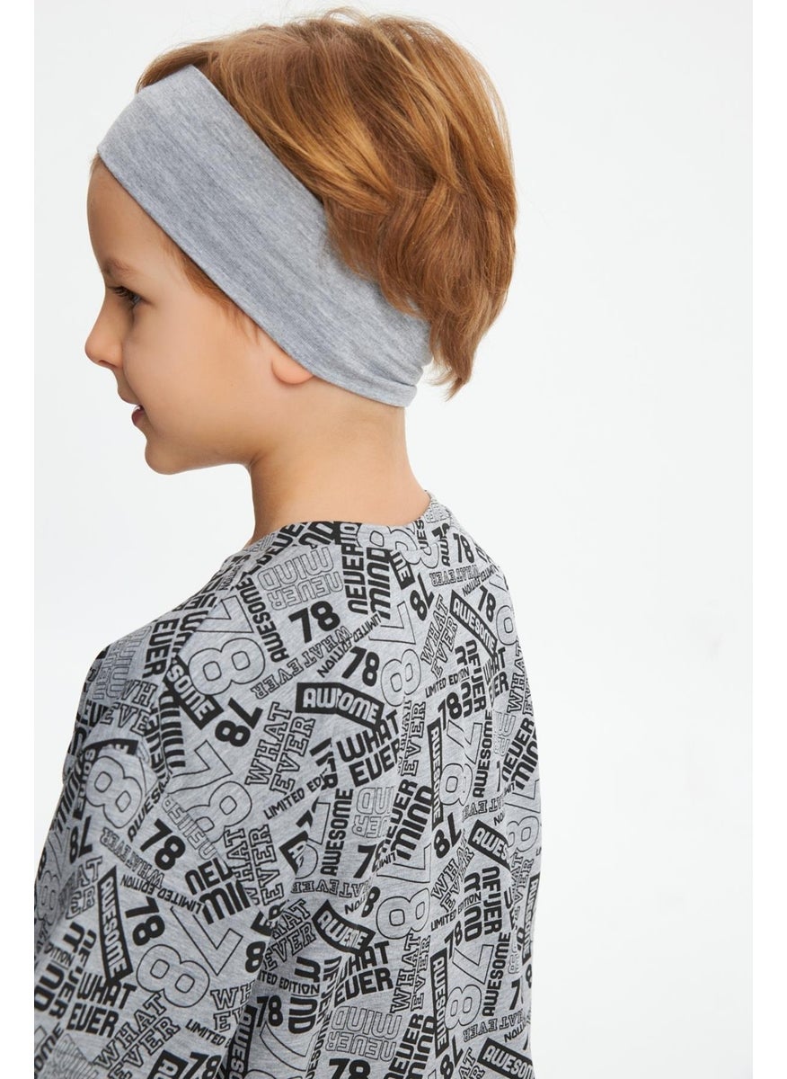 Babygiz Gray Men's Cotton Combed Non-Slip Anti-Sweat Flexible Hair Band  - Image 3