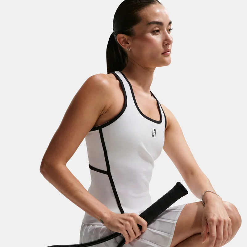 Nike White Women's NikeCourt Advantage Dri-FIT Tennis Tank Top for Women | Best Price UAE