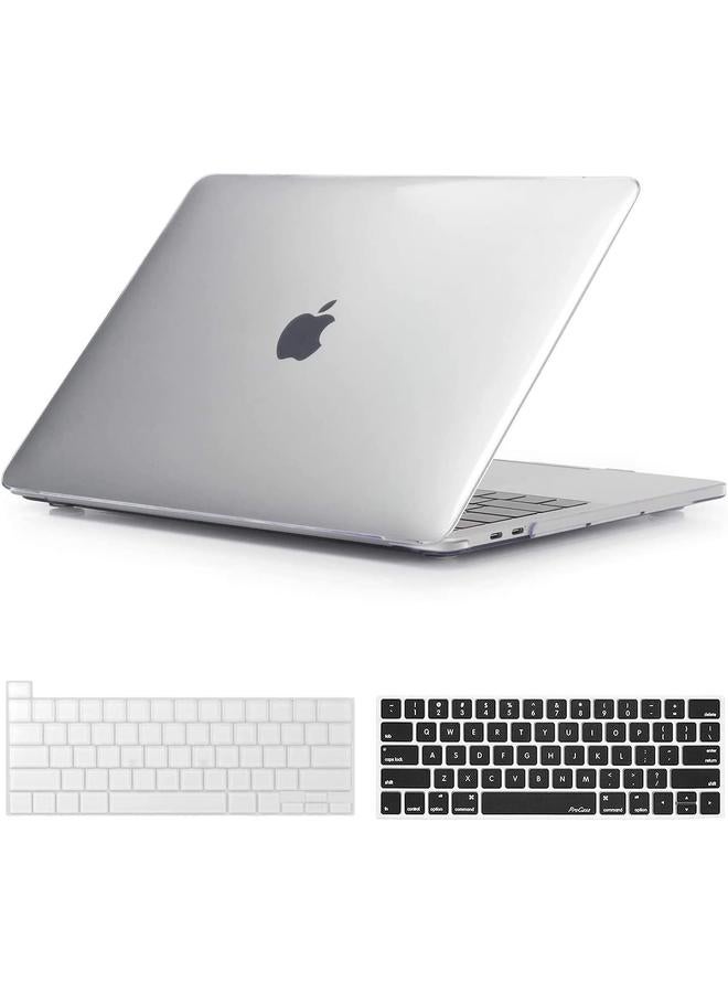 Procases Macbook Pro 13 Case 2022 2020 Release M1 Chip A2338 A2289 A2251 Hard Case Shell Cover And Keyboard Skin Cover For New Macbook Pro 13 Inch Crystal - Image 1