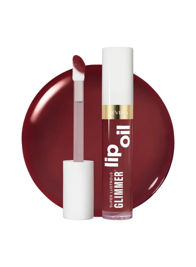 Super Lustrous Glimmer Lip Oil Wined Down