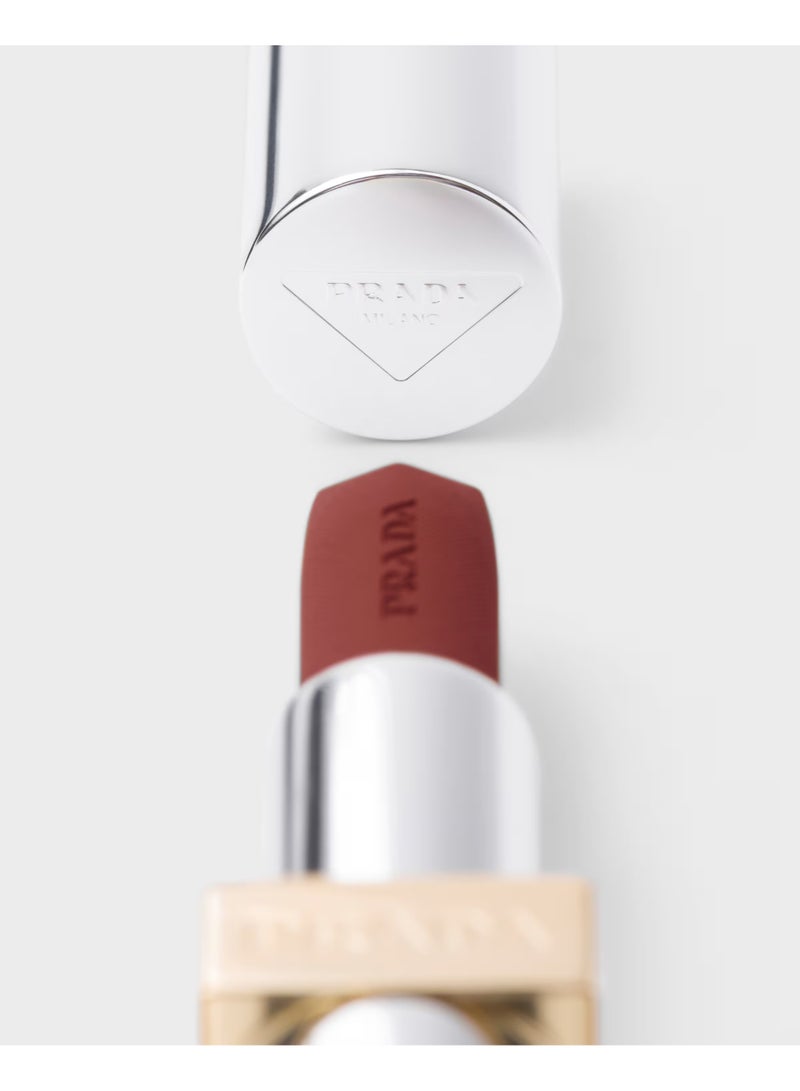 Prada Monochrome Hyper Matte Lipstick B03 Mahogany – High-Pigment Long-Wear Velvet Matte Lip Color - Image 3