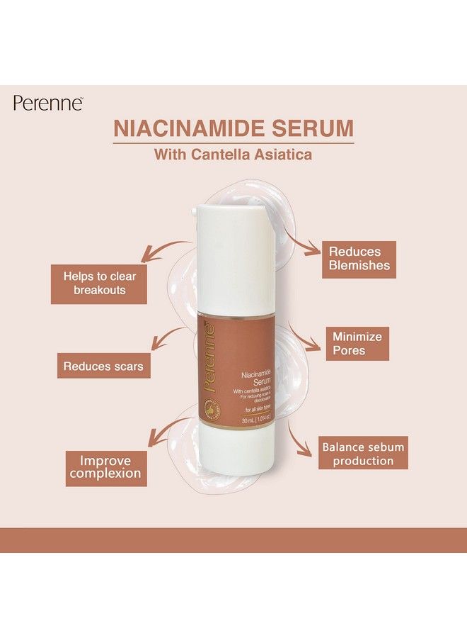 PERENNE Niacinamide Serum With Centella Asiatica For Reducing Acne Scars And Pigmentation - Image 4