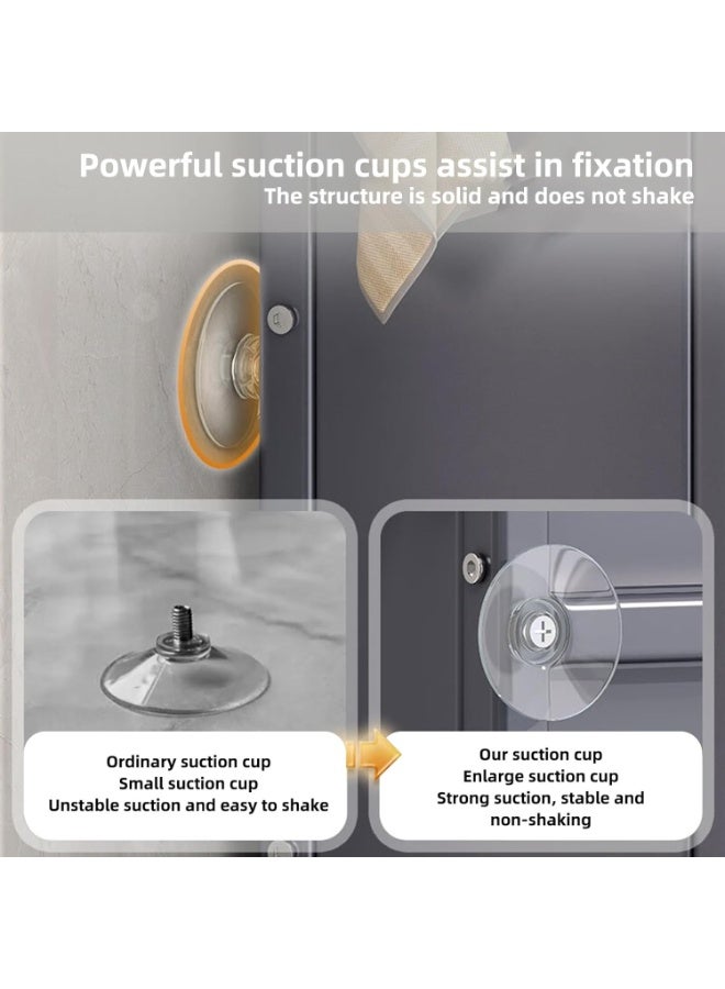 XiuWoo 3 Shelves Drum Washing Machine Rack, Bathroom Corner Stand Storage Organizer Accessories, Free Standing Over Washing Machine Rack, Laundry Shelf, Toilet Storage Cabinet  for Space Saver wih Door - Image 4