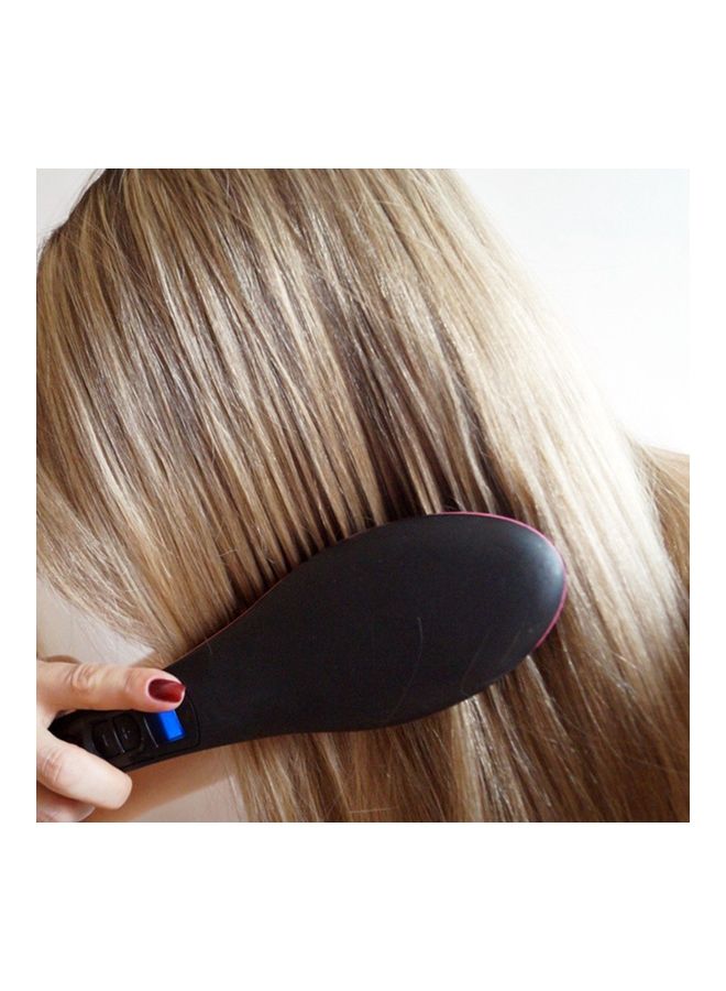 نيبمينينت مشط شعر كهربائي لتمليس الشعر مع شاشة عرض أحمر/أسود - Image 2