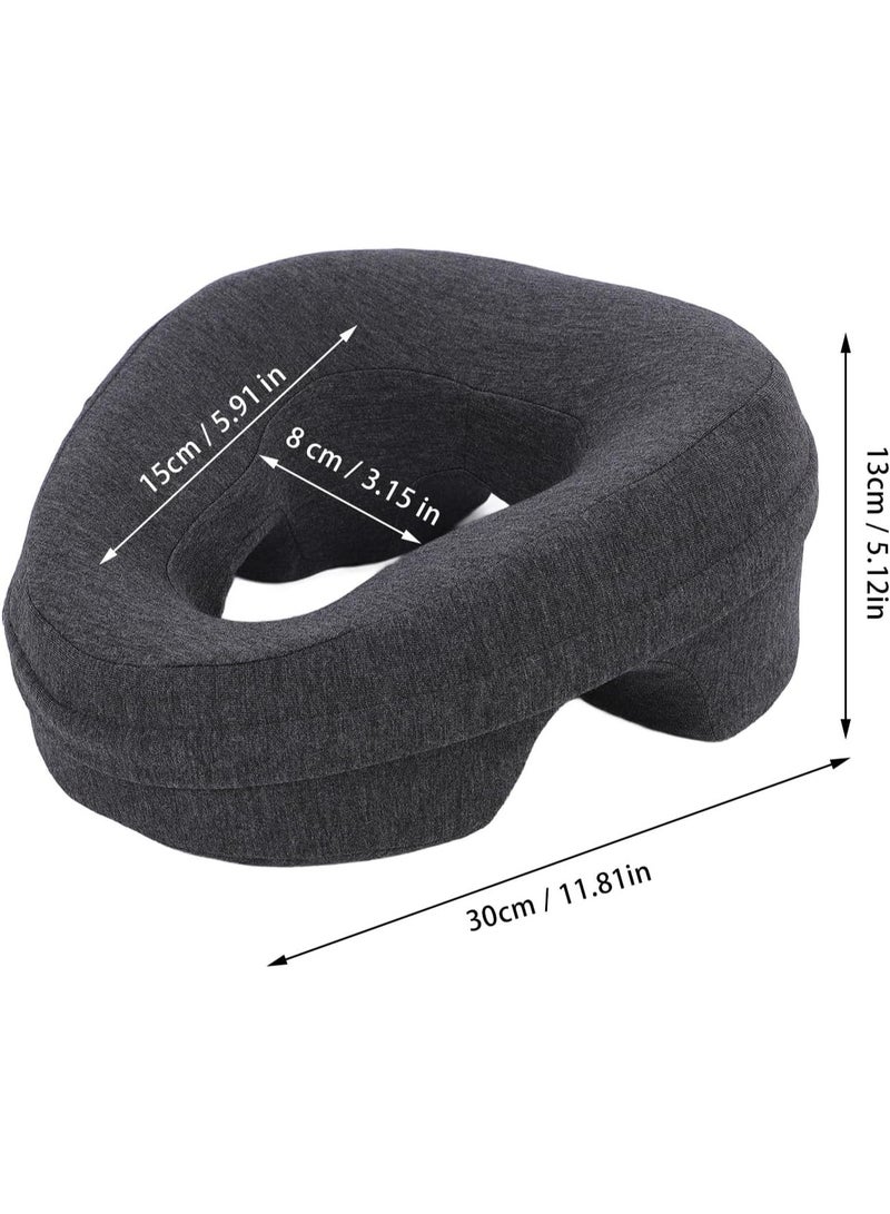 Bukela Face Down Pillow, Memory Foam Soft Design, 3D Support, for Home Beauty Salon, Keeping Cozy in Every Season (Dark Gray) - Image 3