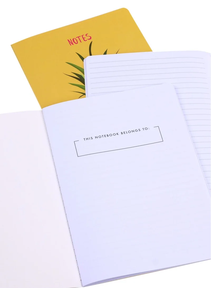 Prickly Pear Set of 3 B5 Size Tutti Frutti Notebooks