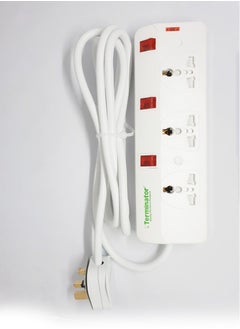 Terminator Universal Power Extension 3 Way Sockets 2Meter Cable  - Image 2