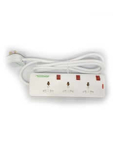 Terminator Universal Power Extension 3 Way Sockets 2Meter Cable  - Image 3