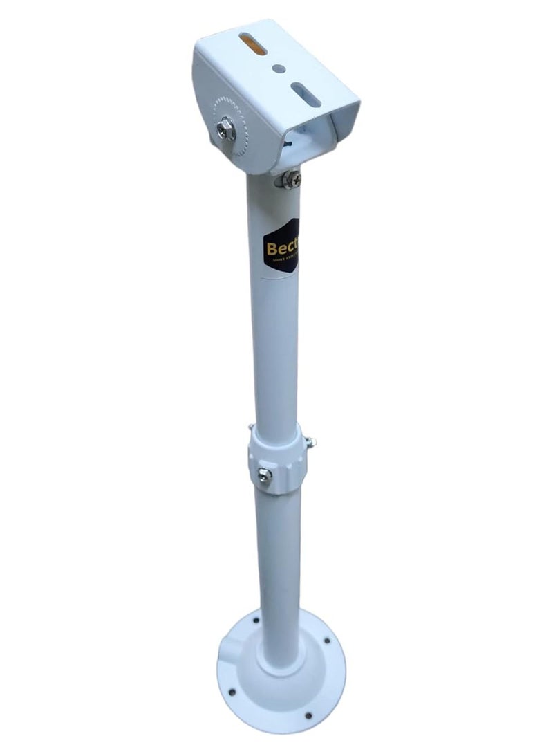 Bectro Metal CCTV Security Bullet & Dome 90 Degree Ceiling Mounting Bracket Indoor Outdoor Extendable from 24 Inch to 48 Inch, for Projector and CCTV 1MP to 12MP Compatible - Image 1