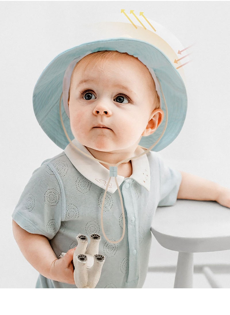 Generic - Breathable Mesh Children's Sun Hat Blue - Image 1