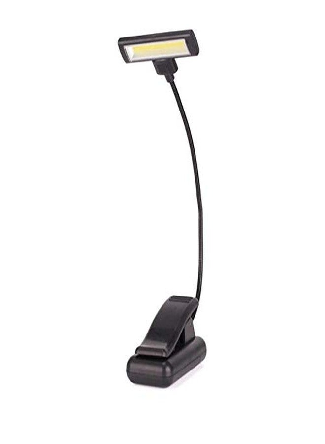PICKVILL مصباح قراءة الكتب PICKVILL Cob LED، مصباح قراءة كتب متين وقابل للتعديل، مشبك مرن للقراءة الليلية على السرير (لون أسود، مادة بلاستيكية، عبوة من قطعة واحدة) - Image 1