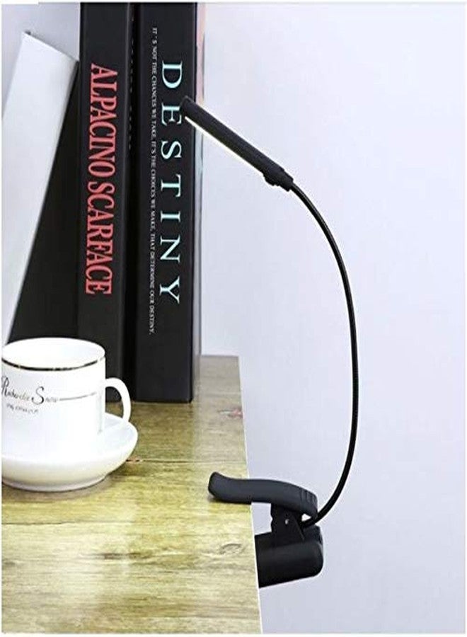 PICKVILL مصباح قراءة الكتب PICKVILL Cob LED، مصباح قراءة كتب متين وقابل للتعديل، مشبك مرن للقراءة الليلية على السرير (لون أسود، مادة بلاستيكية، عبوة من قطعة واحدة) - Image 4